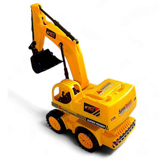 Remote-Controlled JCB Digger Toy for Kids with Movable Shovel, Lights & Realistic Design – Indoor/Outdoor Construction Vehicle Play Toy (Yellow, 8037)