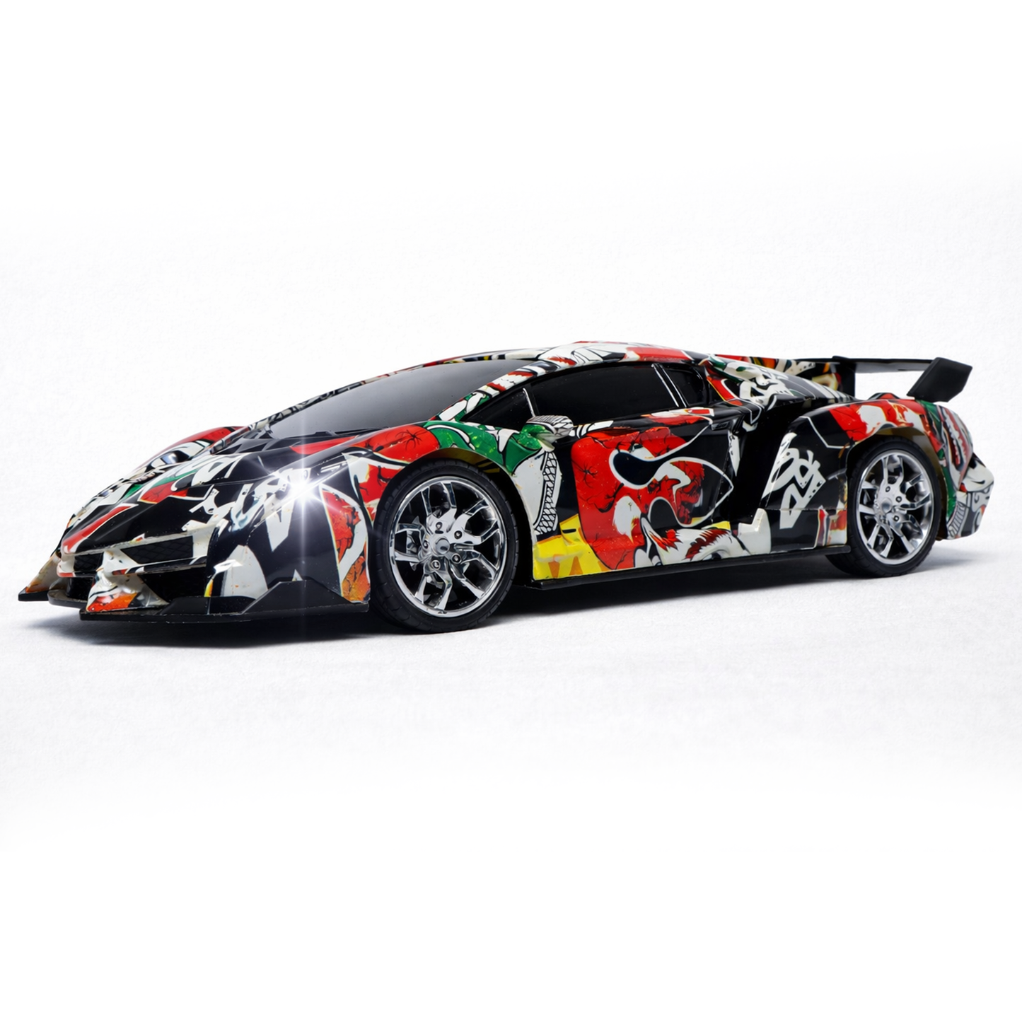 Cartoon RC Sports Car for Kids | Rechargeable High-Speed Remote Control Toy Car with LED Lights