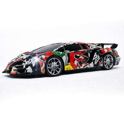 Cartoon RC Sports Car for Kids | Rechargeable High-Speed Remote Control Toy Car with LED Lights