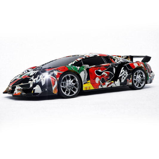 Cartoon RC Sports Car for Kids | Rechargeable High-Speed Remote Control Toy Car with LED Lights