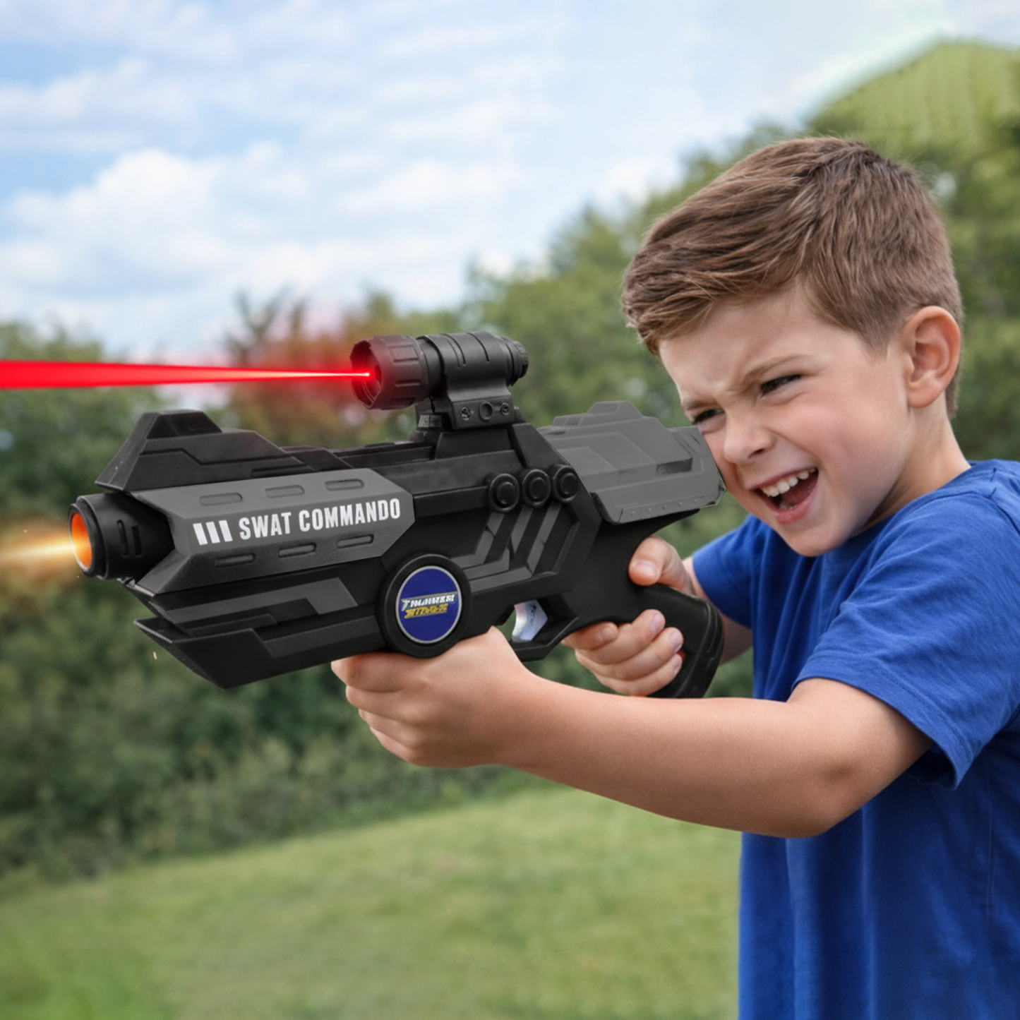 116M-Bullet Gun Toy - Safe Plastic Gun with 10 Bullets, Effective Range of 40 Feet, Ideal for Kids Above 3 Years, BIS Approve- (Black)