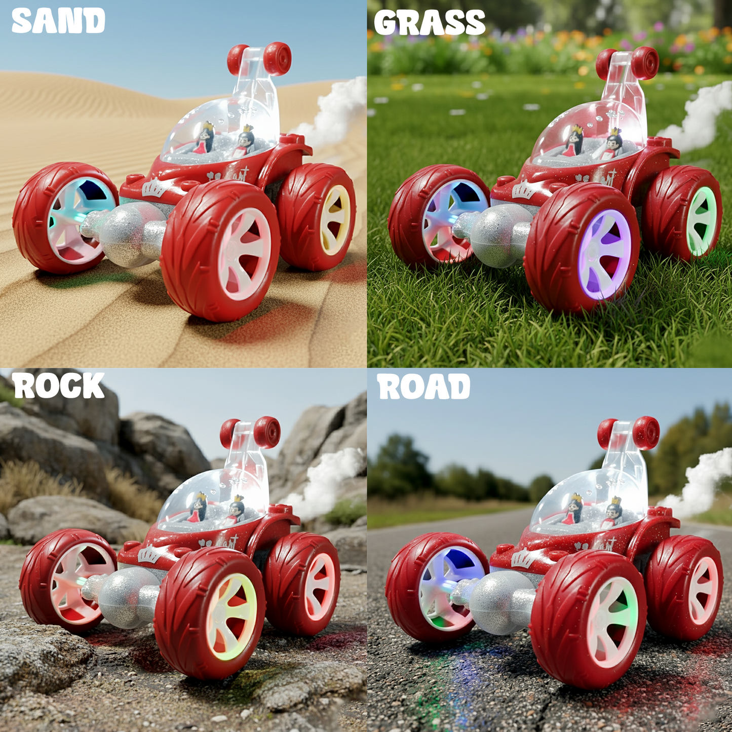 Flash RC Car for Kids | High-Speed Rechargeable Remote Control Car – Red