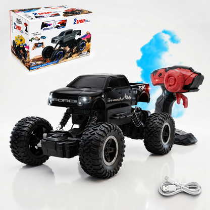 Remote Control Rock Crawler Car | Off Road RC Car | Rechargeable | 6121 (Black)