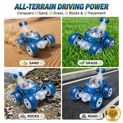 Flash RC Car for Kids | High-Speed Rechargeable Remote Control Car – Blue