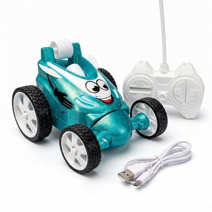 Small Stunt RC Car for Kids | Rechargeable High-Speed Remote Control Car – Glassy Green