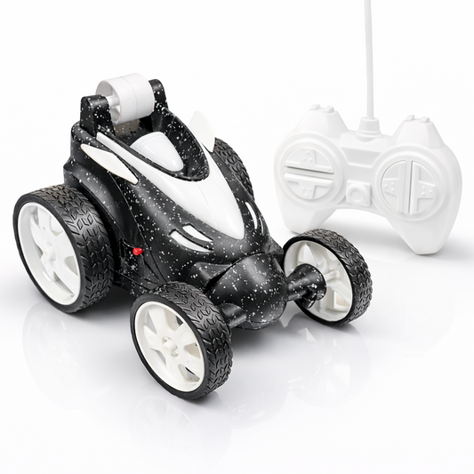 Remote Control Stunt Car with Smoke Effect USB Rechargeable Drift Toy (black)