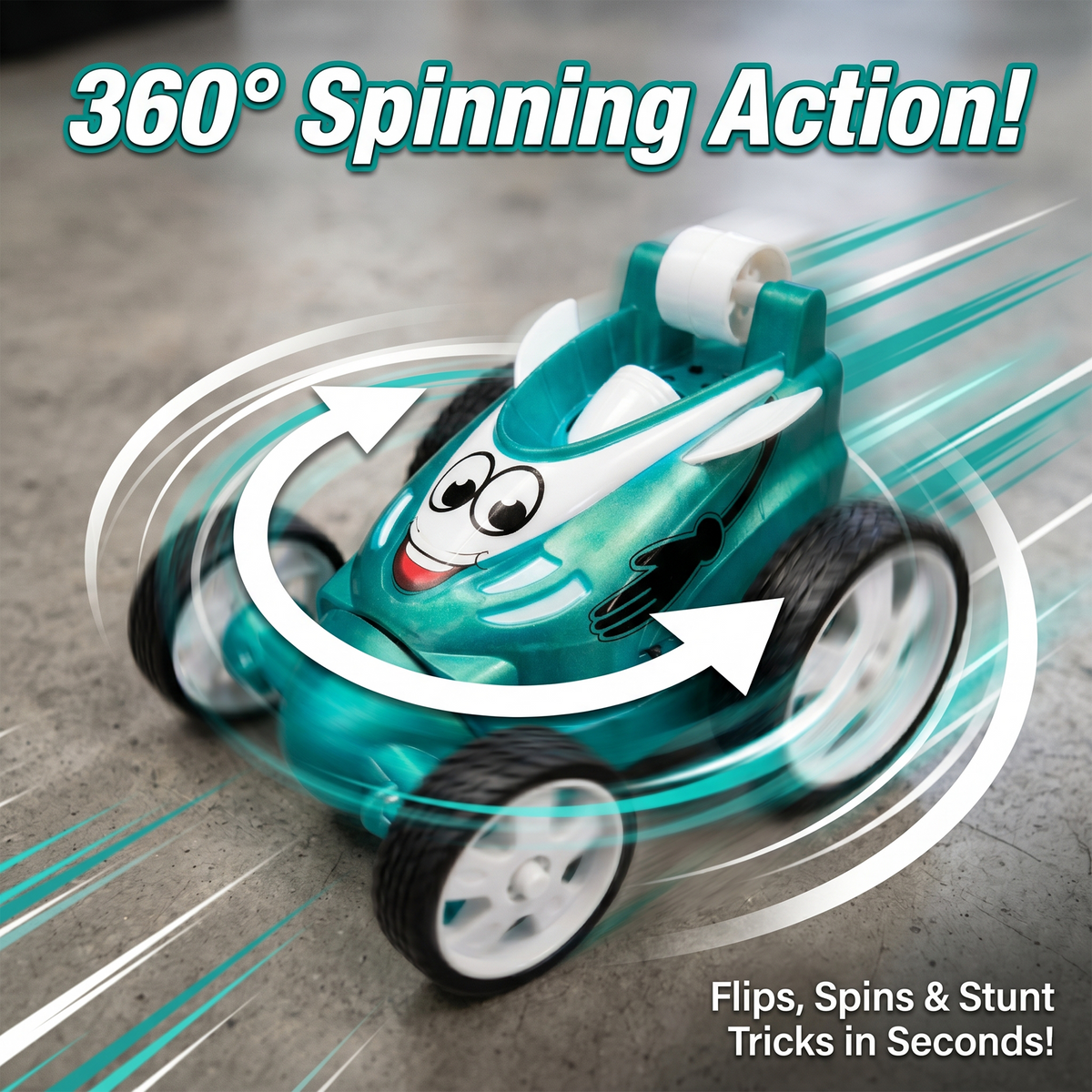Small Stunt RC Car for Kids | Rechargeable High-Speed Remote Control Car – Glassy Green