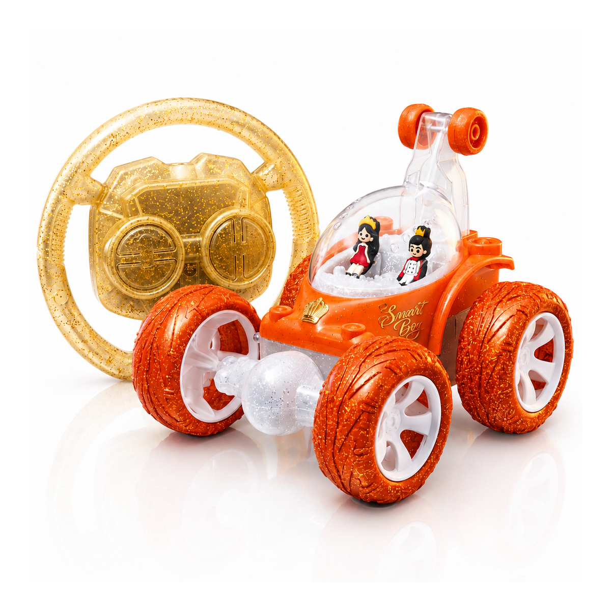 Flash RC Car for Kids | High-Speed Rechargeable Remote Control Car In Orange