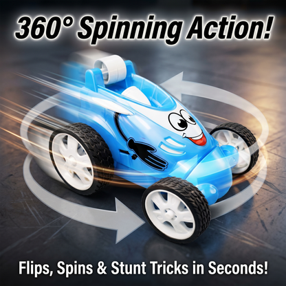 Small Stunt RC Car for Kids | Rechargeable High-Speed Remote Control Car – Glassy Blue