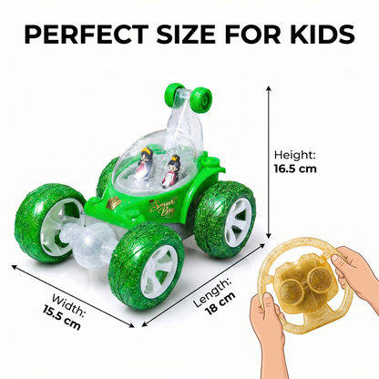 Flash RC Car for Kids | High-Speed Rechargeable Remote Control Car – Green