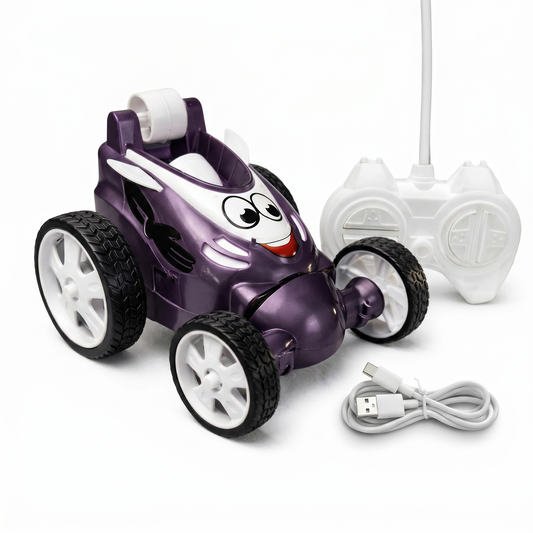 Small Stunt RC Car for Kids | Rechargeable High-Speed Remote Control Car – Glassy Purple