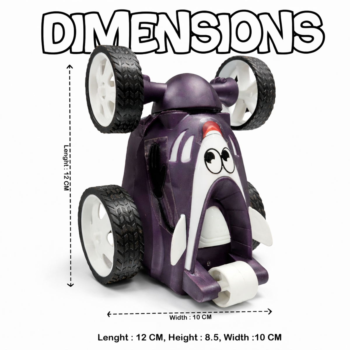 Small Stunt RC Car for Kids | Rechargeable High-Speed Remote Control Car – Glassy Purple