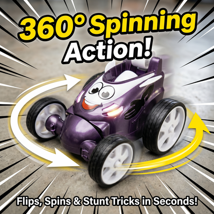 Small Stunt RC Car for Kids | Rechargeable High-Speed Remote Control Car – Glassy Purple
