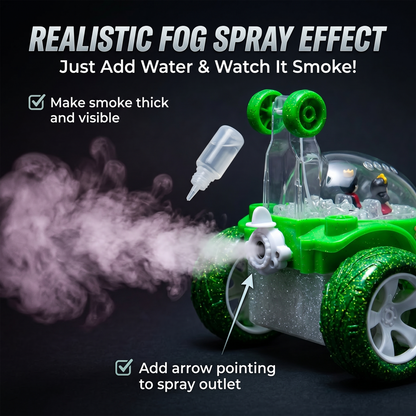 Flash RC Car for Kids | High-Speed Rechargeable Remote Control Car – Green