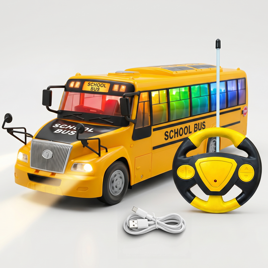 RC Remote Control Bus 4 Way High Speed Rechargeable LED Light Type-C Charging Point All Direction