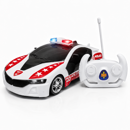 Police Remote Control Car for Kids | Rechargeable High-Speed RC Police Car In Red