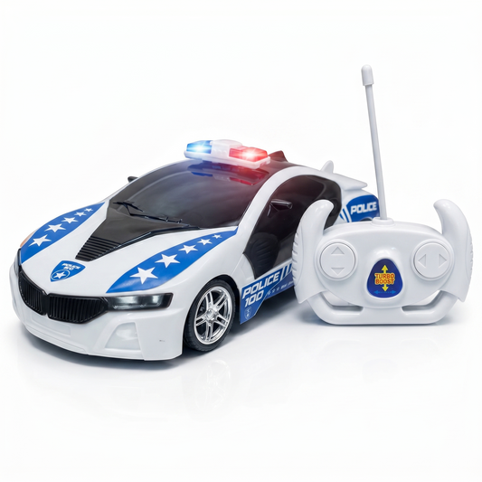 Police Remote Control Car for Kids | Rechargeable High-Speed RC Police Car In Blue