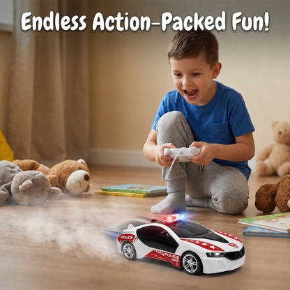 Police Remote Control Car for Kids | Rechargeable High-Speed RC Police Car In Red