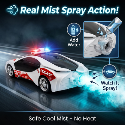 Police Remote Control Car for Kids | Rechargeable High-Speed RC Police Car In Red