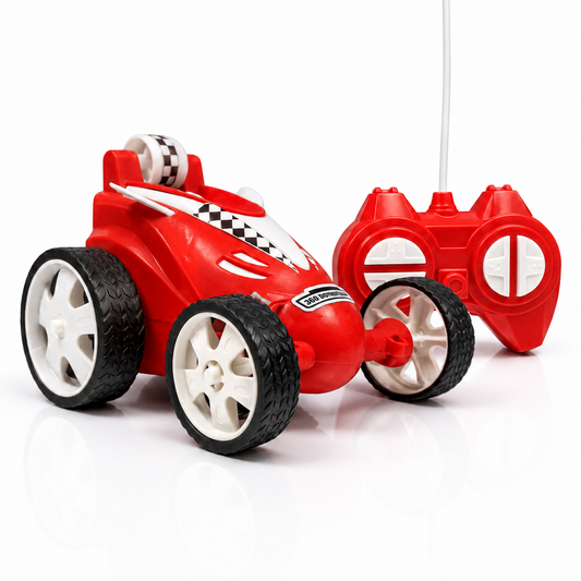 Small RC Stunt Car for Kids | Rechargeable High-Speed Remote Control Car In Red