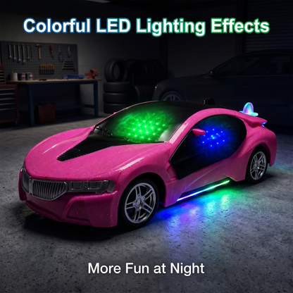 3D Metallic Sparkling RC Car for Kids – High-Speed Rechargeable Remote Control Car