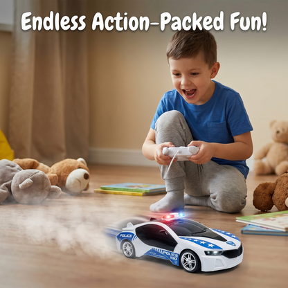 Police Remote Control Car for Kids | Rechargeable High-Speed RC Police Car In Blue