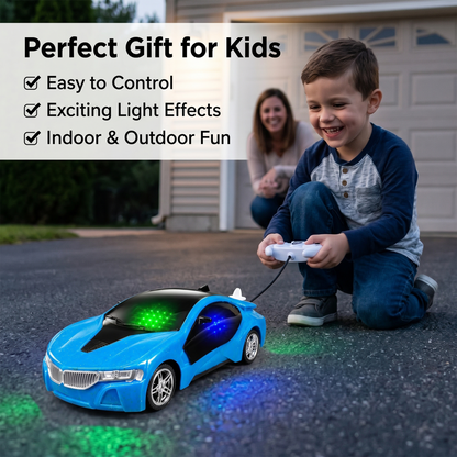 3D Metallic Sparkling Remote Control Car for Kids | High-Speed Rechargeable RC Car