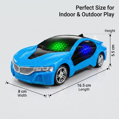 3D Metallic Sparkling Remote Control Car for Kids | High-Speed Rechargeable RC Car
