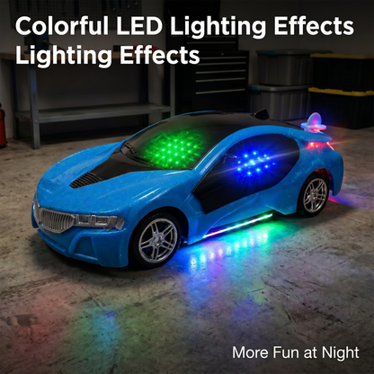 3D Metallic Sparkling Remote Control Car for Kids | High-Speed Rechargeable RC Car