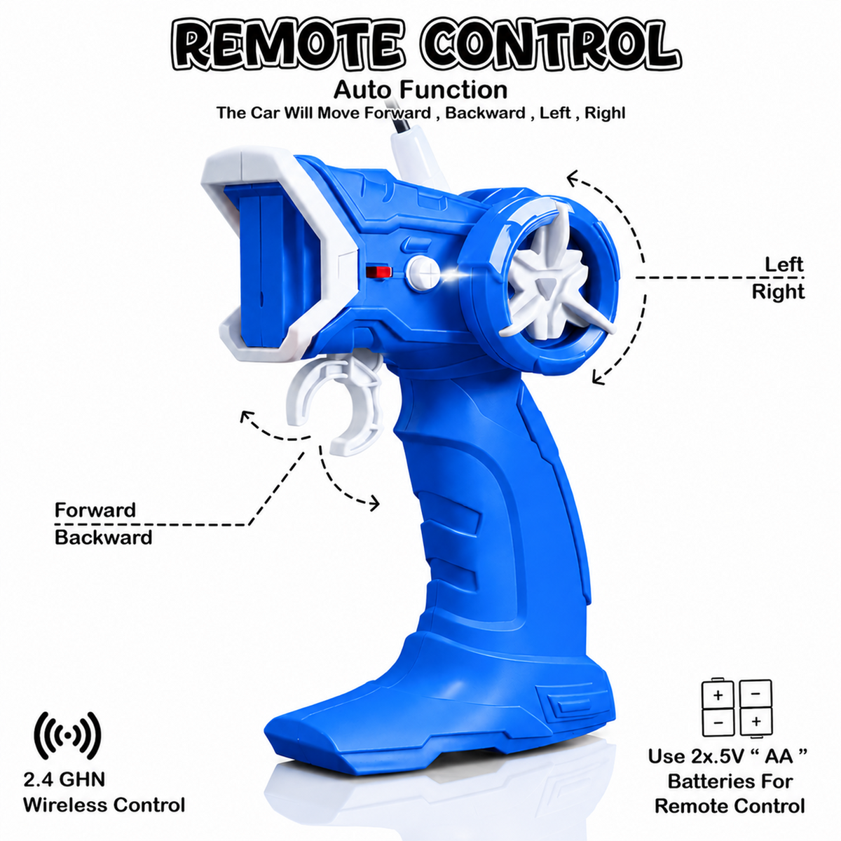 Police RC Stunt Car for Kids – 360° Rotation High-Speed Rechargeable Remote Control Car