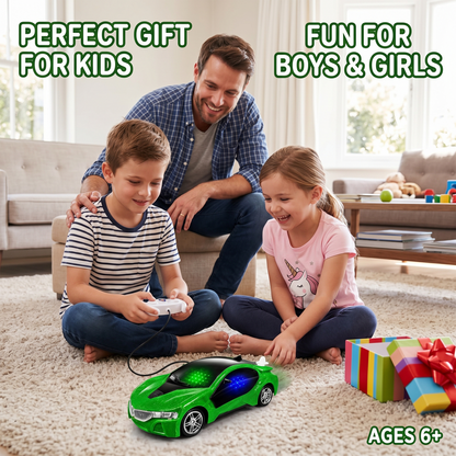 3D Metallic Sparkling RC Car for Kids – High-Speed Rechargeable Remote Control Car