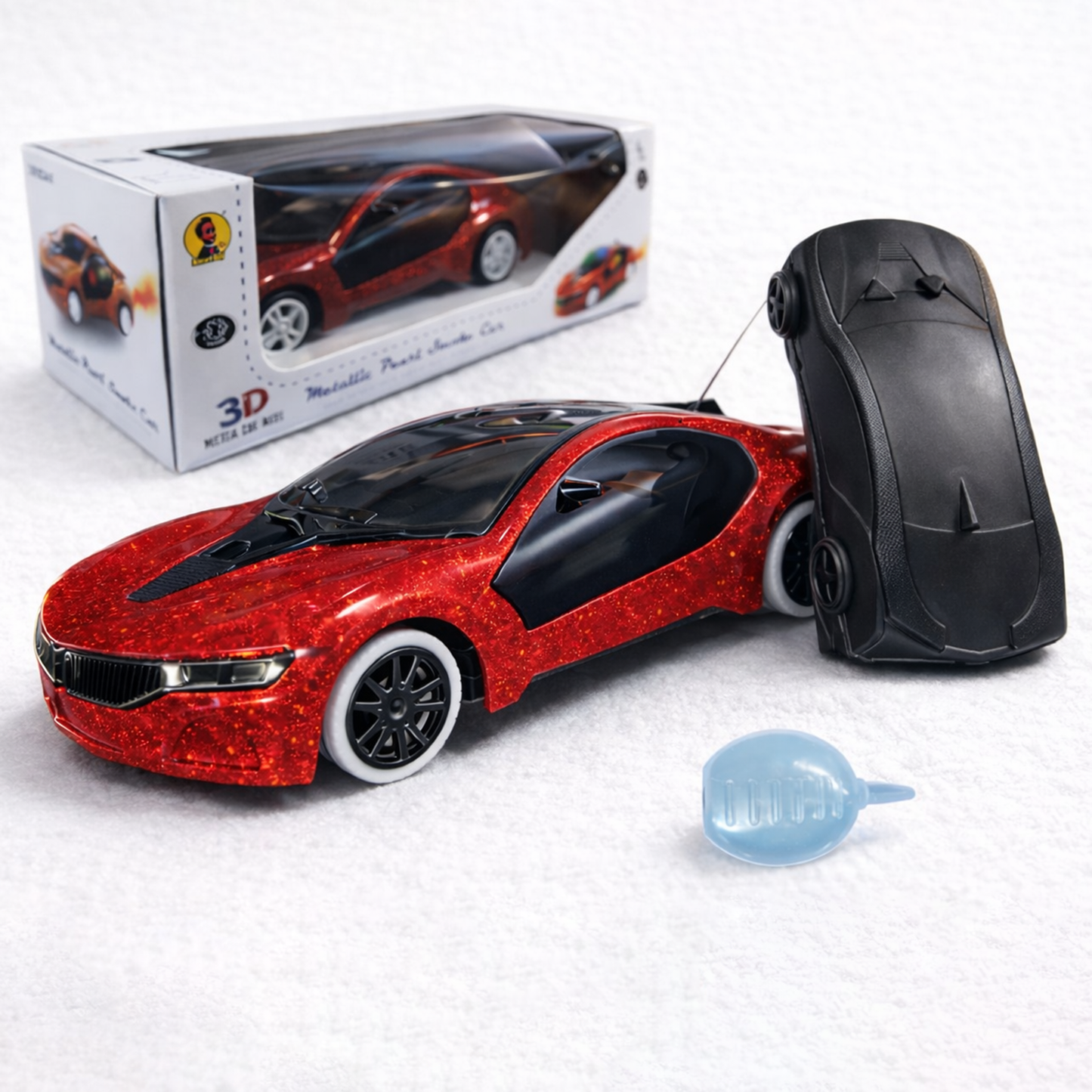 Remote Control 2 Way RC Car, Hgih Speed, Smoke Car, LED Light (Red)