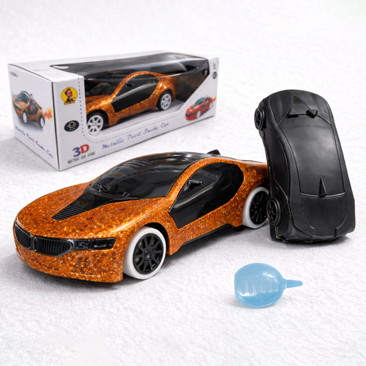 Remote Control 2 Way RC Car, Hgih Speed, Smoke Car, LED Light (Yellow)