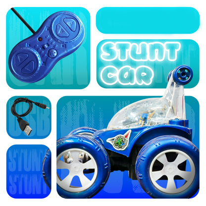 Fancy 360° Rotating RC Stunt Car for Kids | Rechargeable High-Speed Remote Control Car