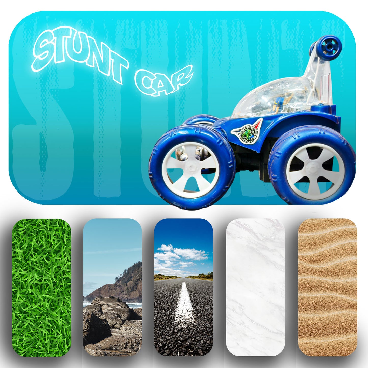 Fancy 360° Rotating RC Stunt Car for Kids | Rechargeable High-Speed Remote Control Car