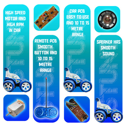 Fancy 360° Rotating RC Stunt Car for Kids | Rechargeable High-Speed Remote Control Car