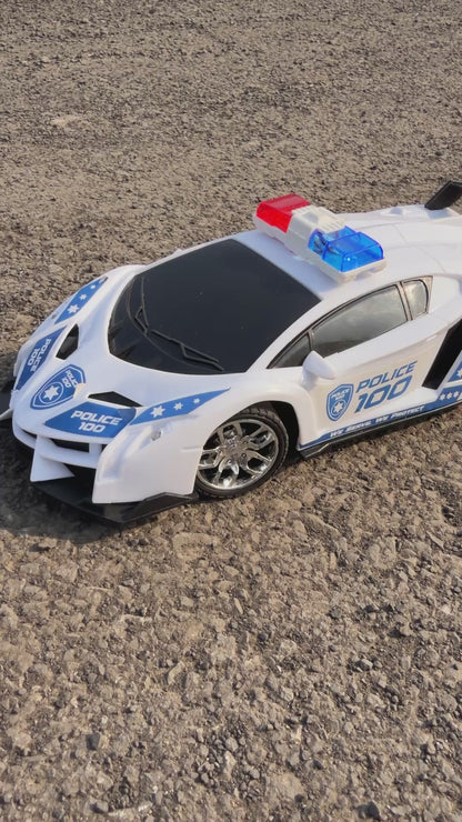 RC Police Car for Kids | Rechargeable Remote Control Car with Siren Lights