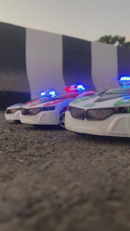 Police Remote Control Car for Kids | Rechargeable High-Speed RC Police Car In Red