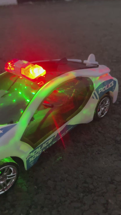 Police Remote Control Car for Kids | Rechargeable High-Speed RC Police Car In Blue