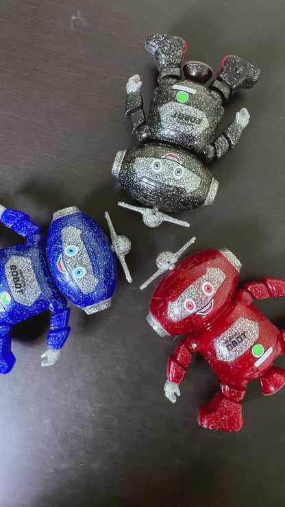 Mimique Dancing Robot Musical Toy With LED Lights & Spinning Propeller Rechargeable, 70+Different Music, Voice Recording 99444-2