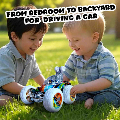 Hydro 360° Rotating RC Stunt Car for Kids | Rechargeable High-Speed Remote Control Car – Aqua Blue