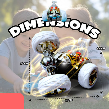 Hydro 360° Rotating RC Stunt Car for Kids | Rechargeable High-Speed Remote Control Car – Cartoon Design