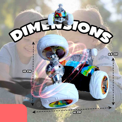 Hydro 360° Rotating RC Stunt Car for Kids | Rechargeable High-Speed Remote Control Car – Aqua Blue