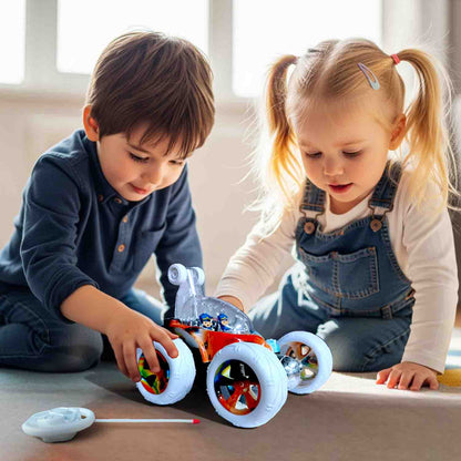 Hydro 360° Rotating RC Stunt Car for Kids | Rechargeable High-Speed Remote Control Car – Aqua Blue