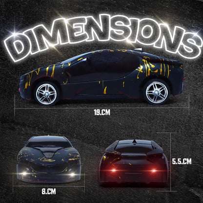 3D Remote Control Car for Kids | High-Speed Rechargeable RC Car In Black