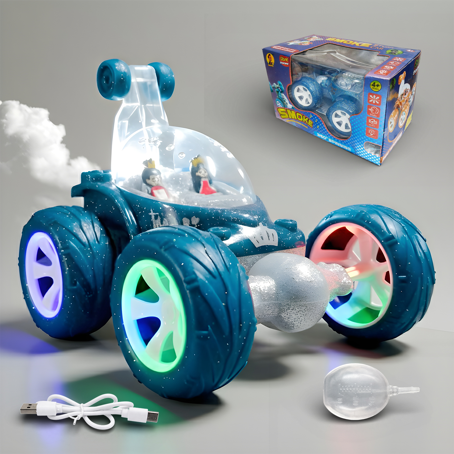 Flash RC Car for Kids | High-Speed Rechargeable Remote Control Car – Blue