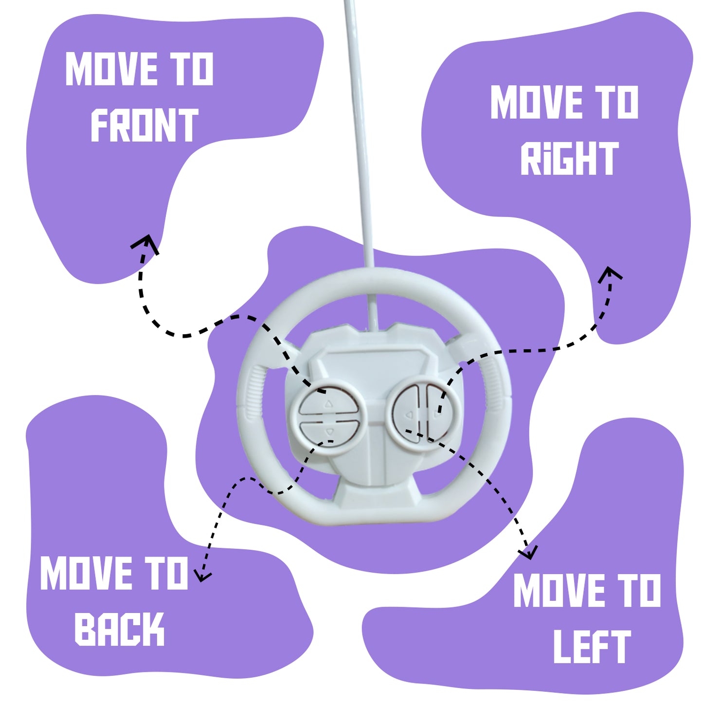 Foggy 360° Rotating RC Stunt Car for Kids | Rechargeable High-Speed Remote Control Car – Purple