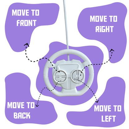 Foggy 360° Rotating RC Stunt Car for Kids | Rechargeable High-Speed Remote Control Car – Purple