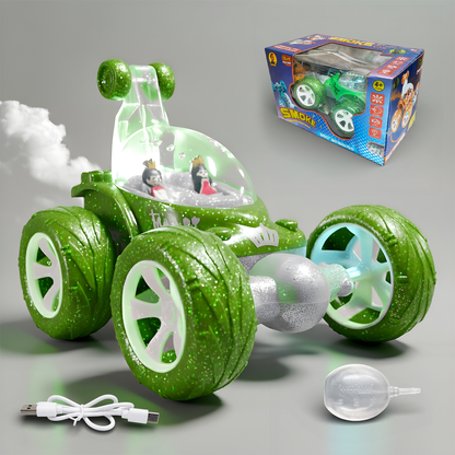 Flash RC Car for Kids | High-Speed Rechargeable Remote Control Car – Green