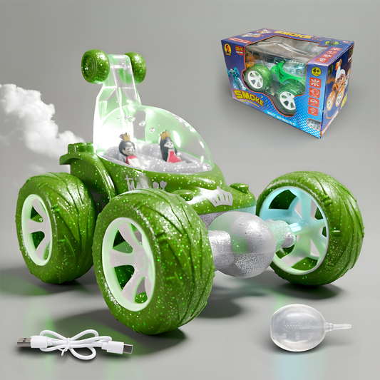 Flash RC Car for Kids | High-Speed Rechargeable Remote Control Car – Green